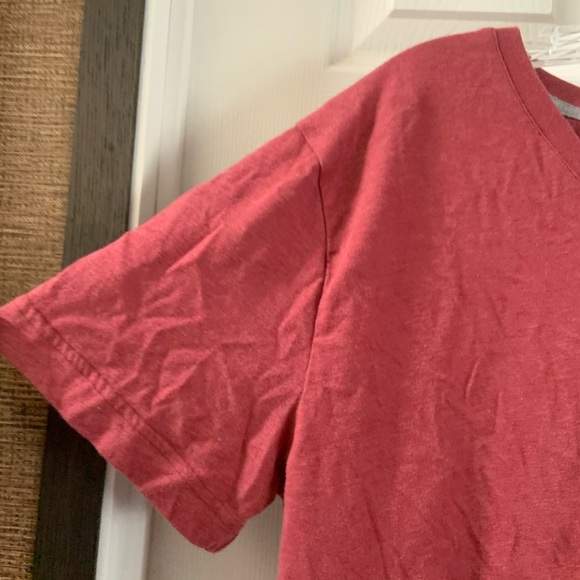 H2H Men’s Red V Neck Short Sleeve T-Shirt Size XL - Picture 4 of 6